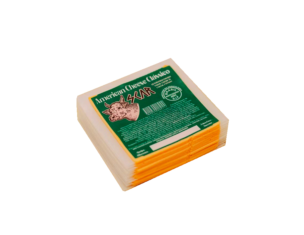QUEIJO PRATO FATIADO PROCESSADO SABOR AMERICAN CHEESE 25 FATIAS SCAR 500 G (CX 24 PCT)